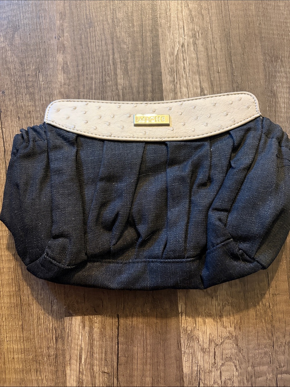 Miche Mini Blue Denim with Cream Trim Shell (Demi)